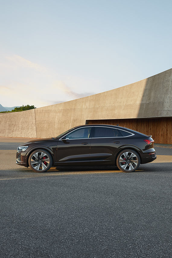 Side view Audi Q8 Sportback e-tron